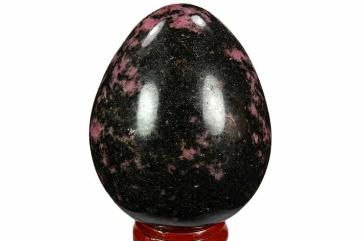 Polished Rhodonite Egg - Madagascar #117377